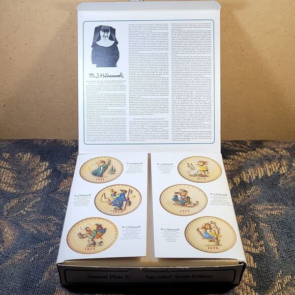 Vintage Hand Painted Hummel 10th Annual Plate 1980 Goebel Hummel Annual Plate - Picture 2 of 7